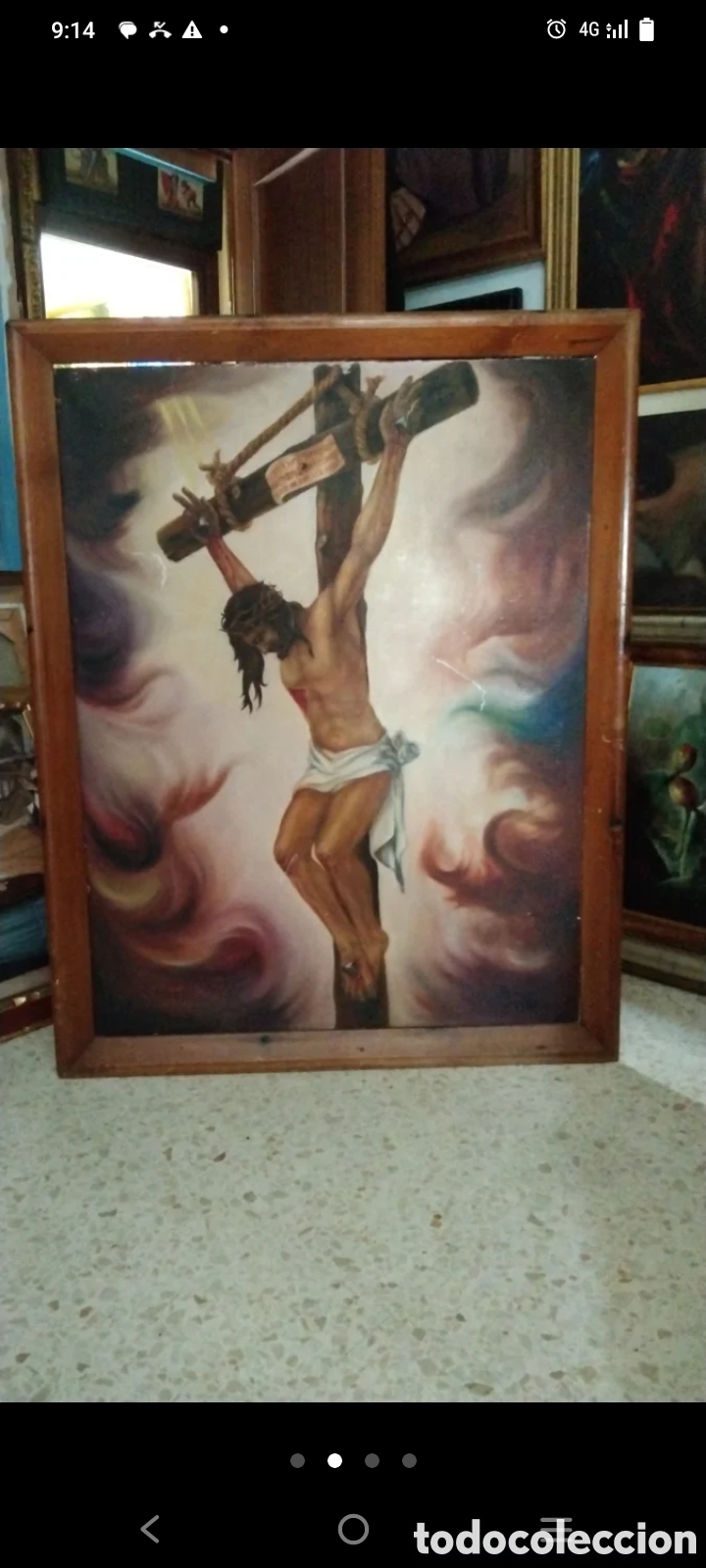 Arte: Oleo religioso grande - Foto 2