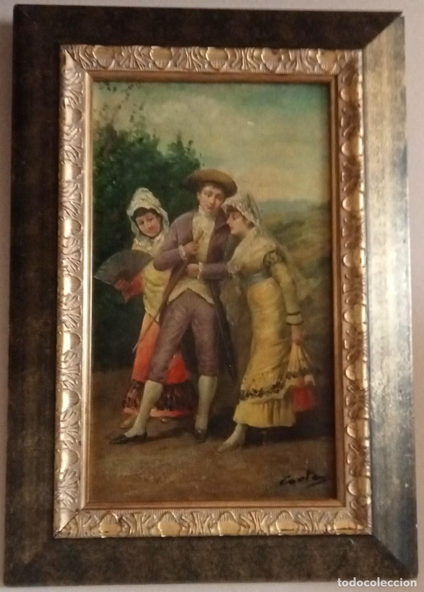 Arte: JOVENES PASEANDO OLEO - Foto 1