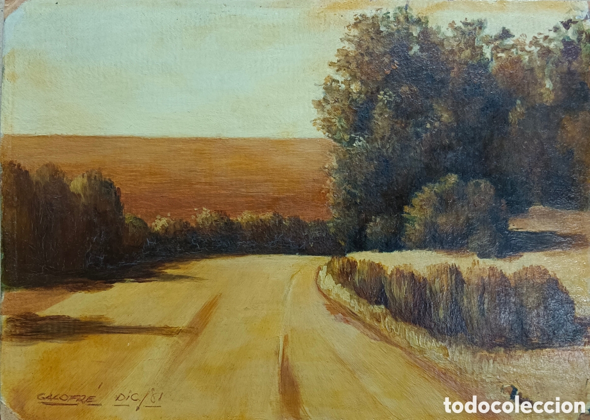 Arte: GALOFR&Eacute;, &Oacute;leo sobre cart&oacute;n. Firmado en Dic 81