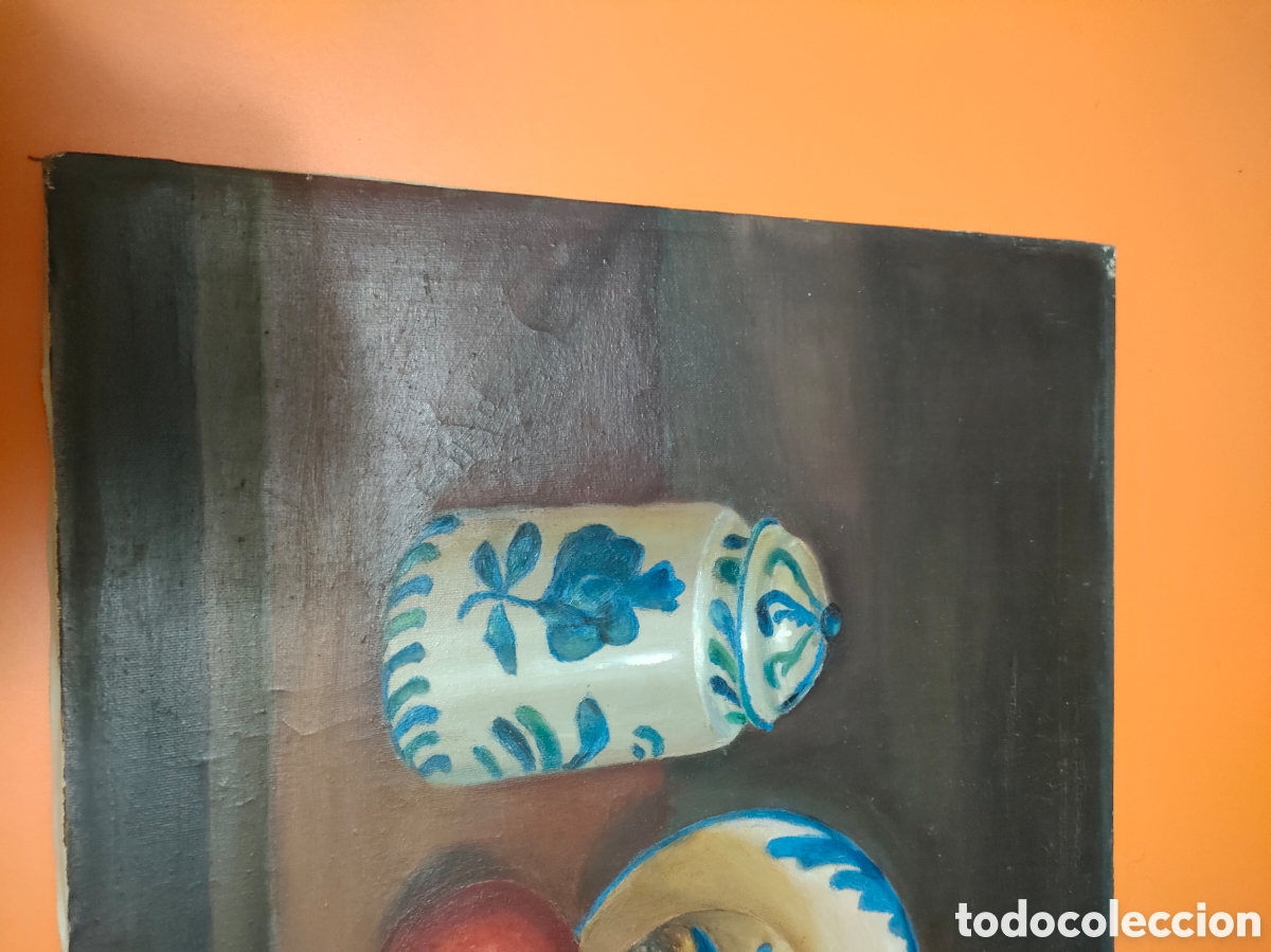 Arte: Bodeg&oacute;n al &oacute;leo, firmado J.Morales - Foto 2