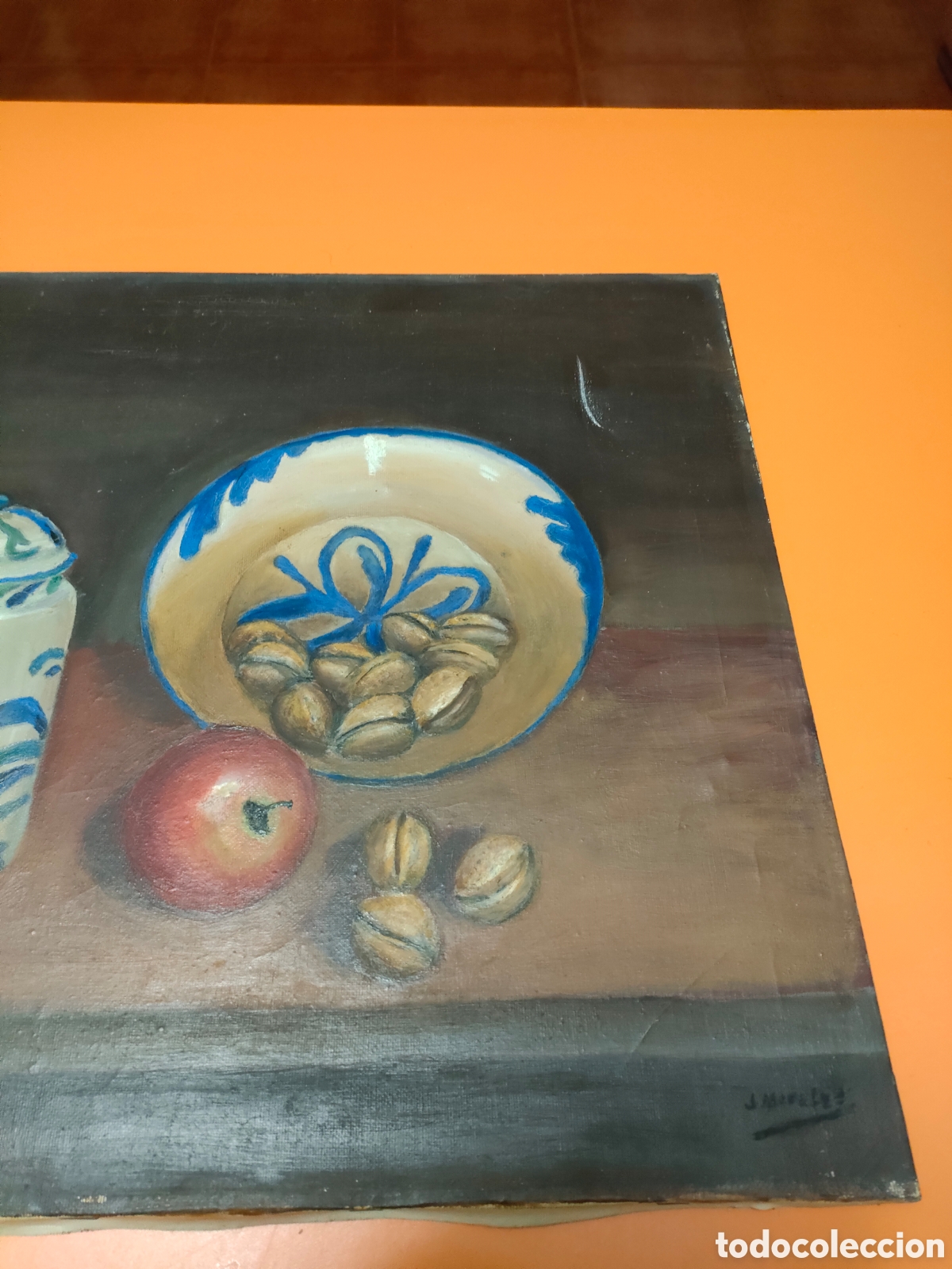 Arte: Bodeg&oacute;n al &oacute;leo, firmado J.Morales - Foto 3