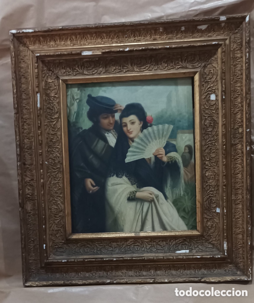 Arte: Cuadro Rom&aacute;ntico de Granada de pintor britanico - Foto 2