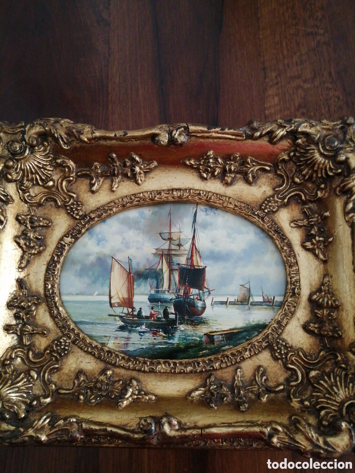 Arte: 2 Cuadros de pintura en tabla - Foto 2