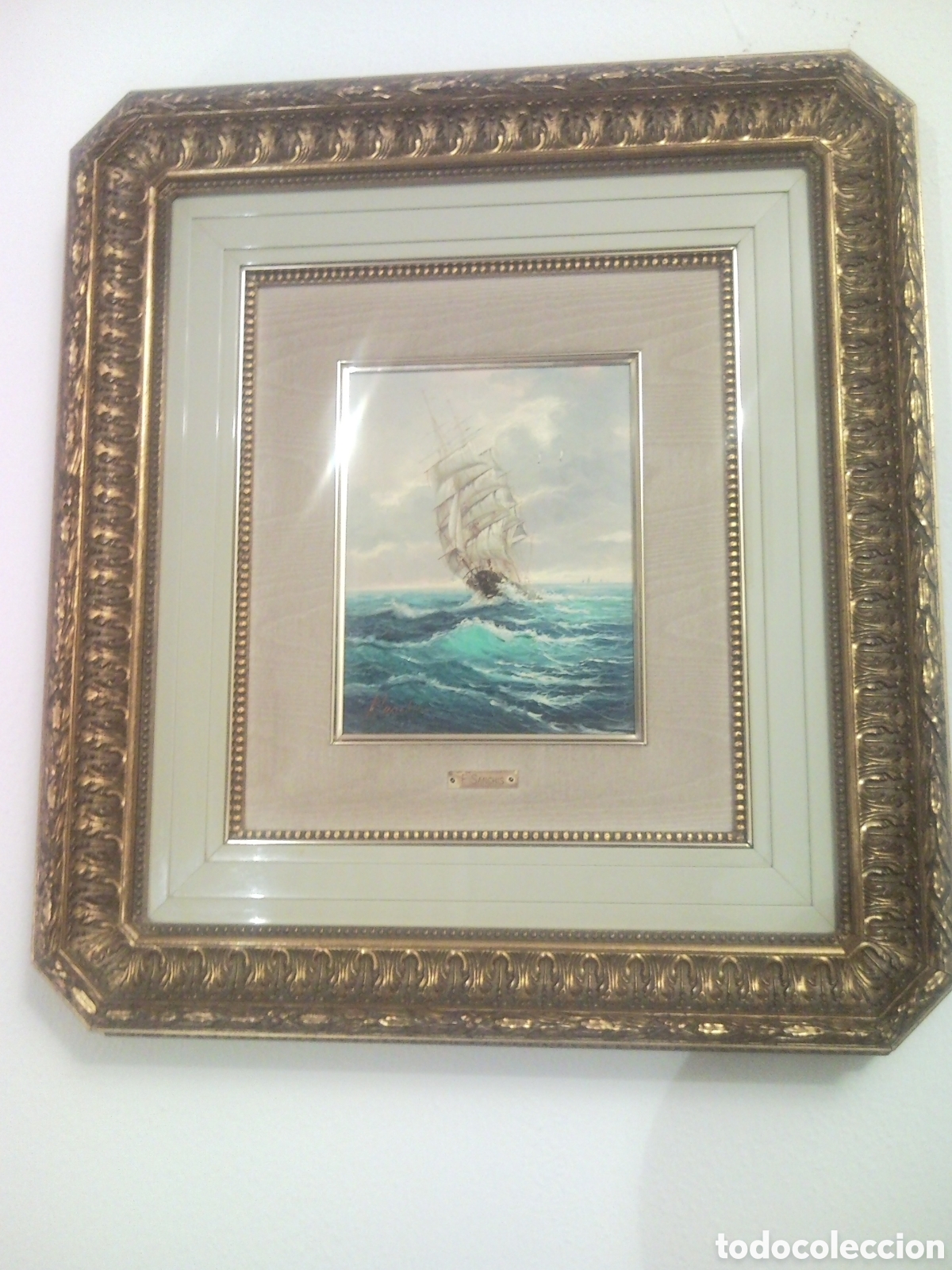 Arte: Cuadro marina de F. Sanch&iacute;s - Foto 1