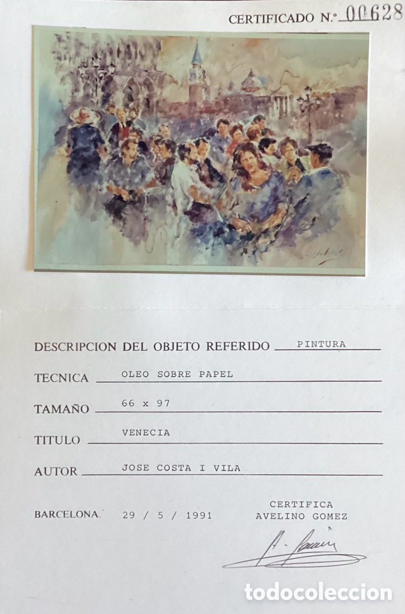 Arte: VENECIA &ldquo; COSTA VILA &ldquo; - Foto 2
