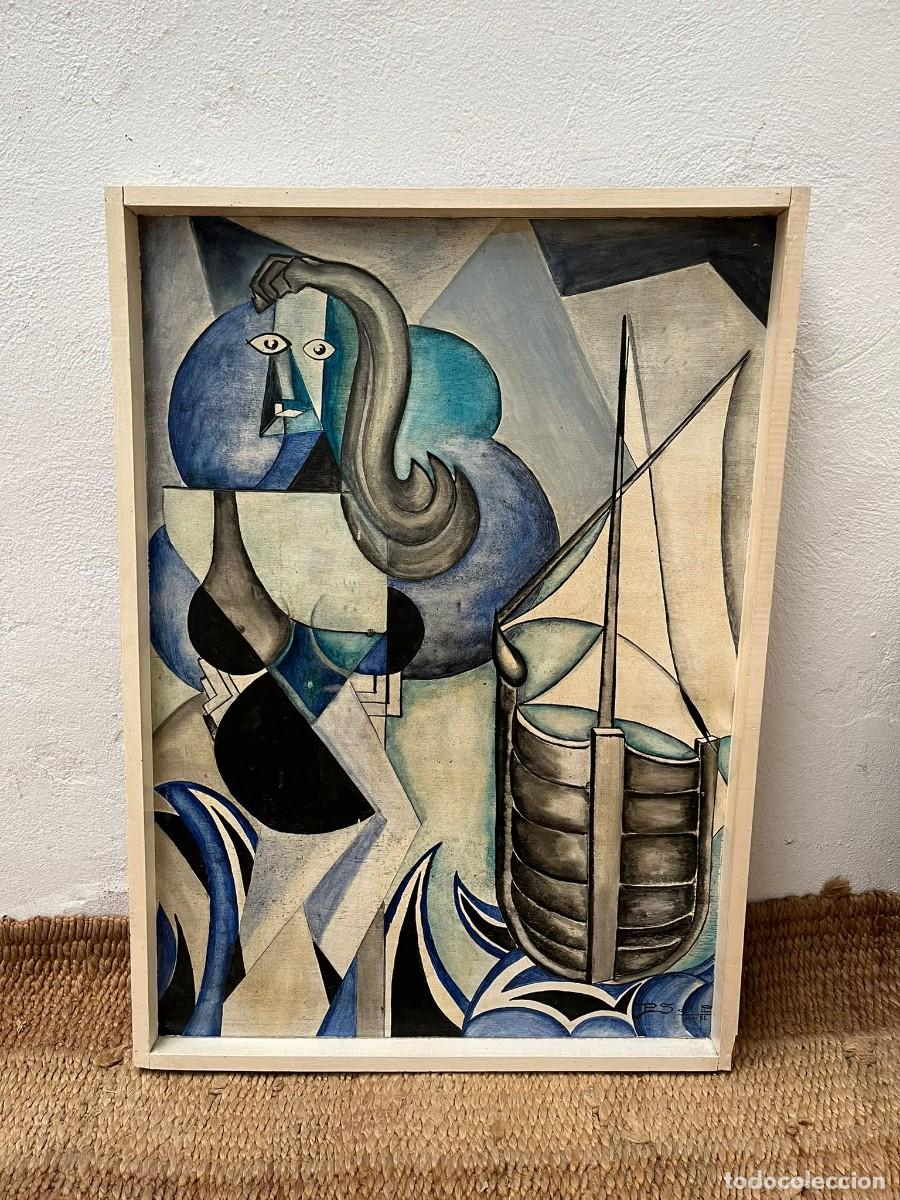 Arte: &Oacute;leo sobre tabla firmada y fechada. - Foto 1