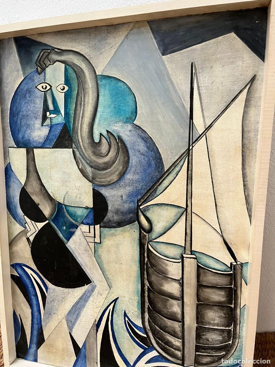 Arte: &Oacute;leo sobre tabla firmada y fechada. - Foto 2