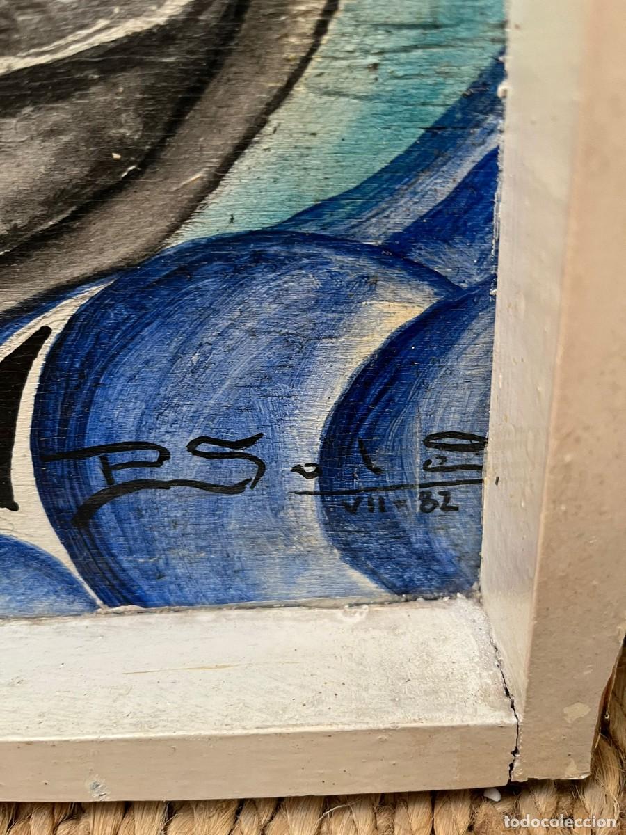 Arte: &Oacute;leo sobre tabla firmada y fechada. - Foto 3