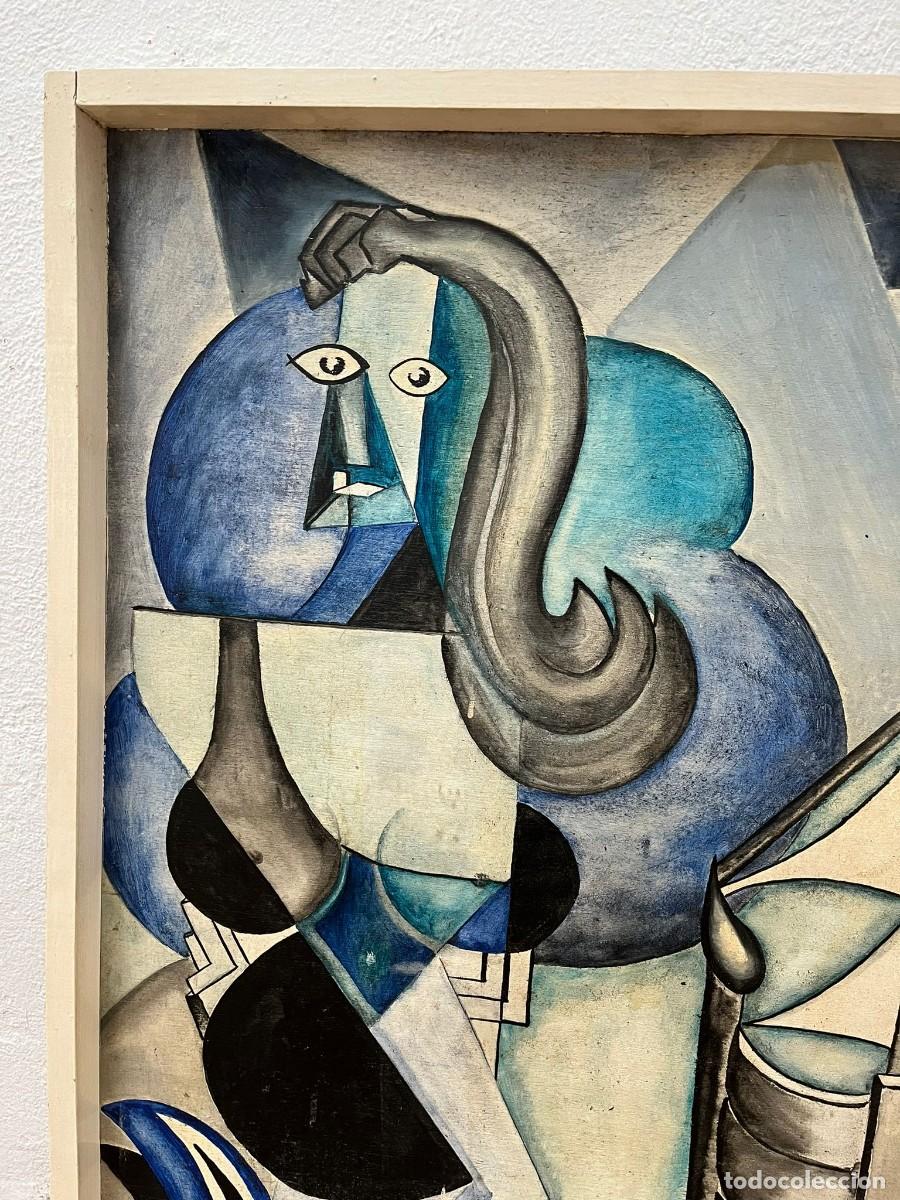 Arte: &Oacute;leo sobre tabla firmada y fechada. - Foto 4