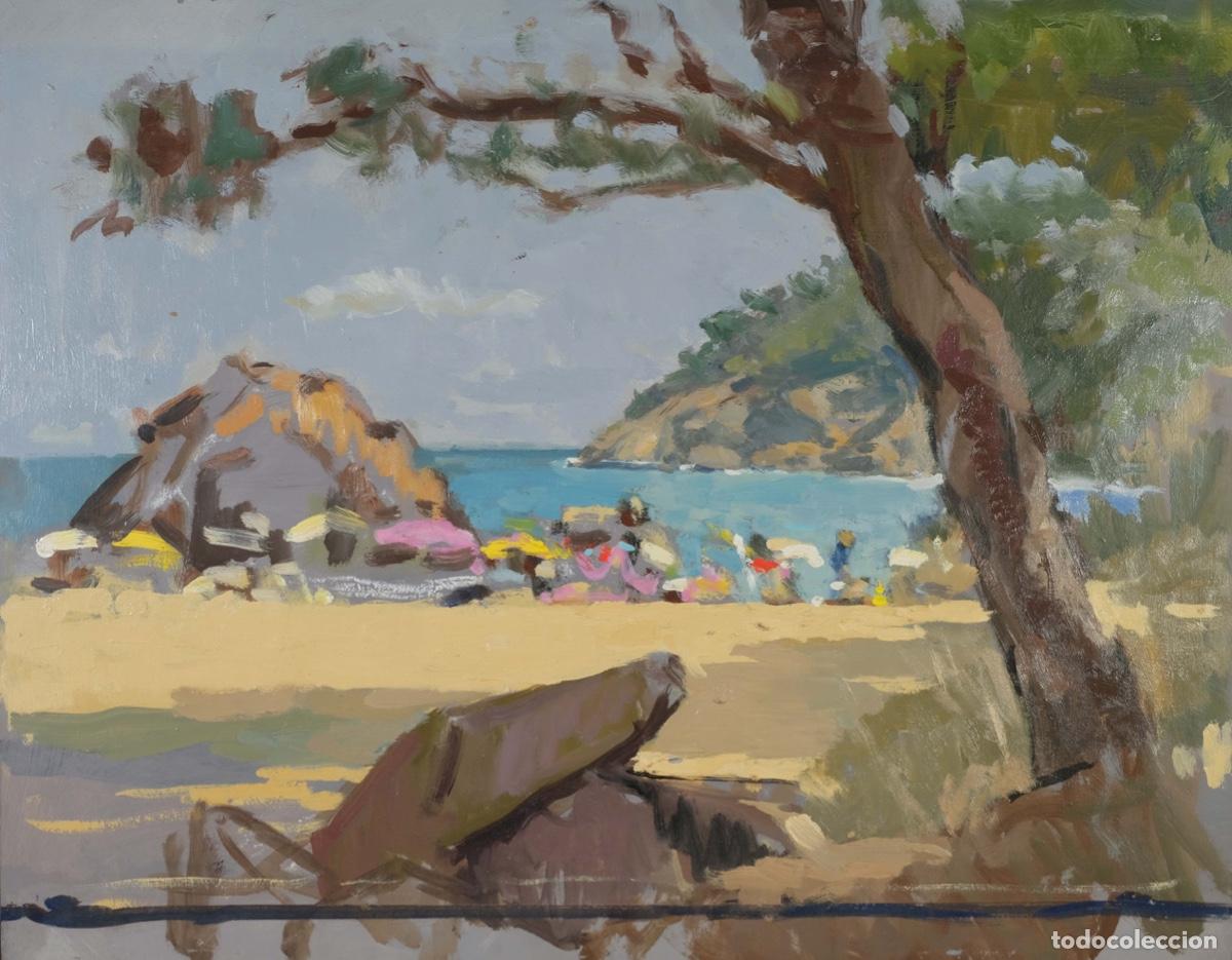 Arte: Ferran Andreu Planas &oacute;leo sobre t&aacute;blex Playa - Foto 1