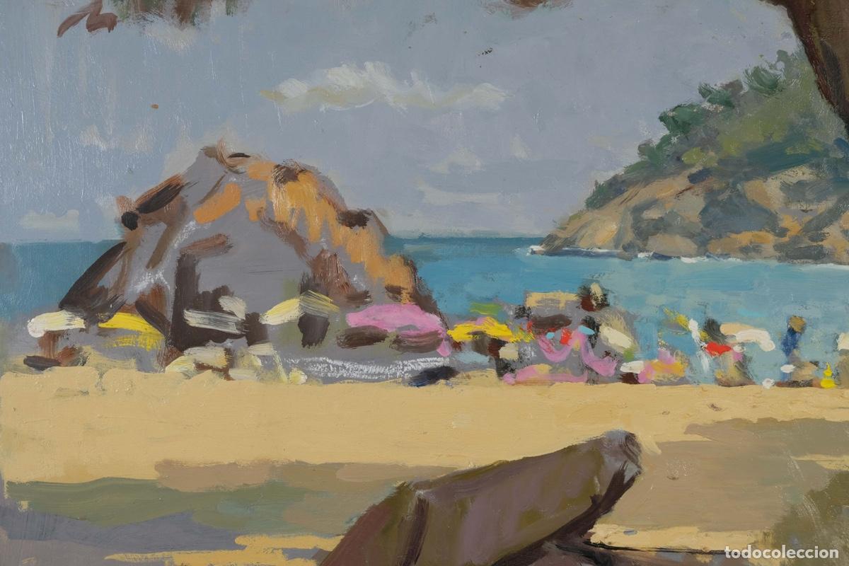 Arte: Ferran Andreu Planas &oacute;leo sobre t&aacute;blex Playa - Foto 3