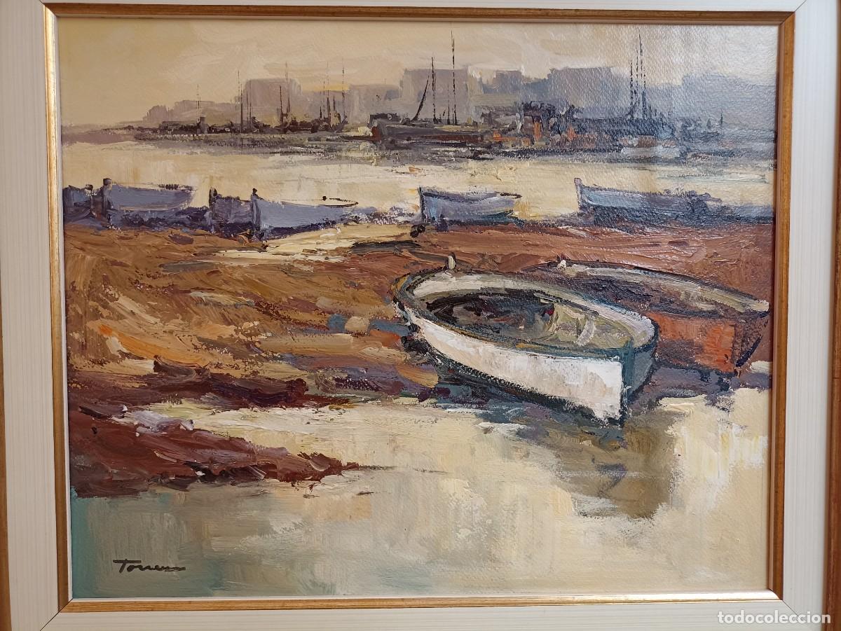 Arte: Pintura al Oleo, &rdquo;Barcas&rdquo; - Foto 3