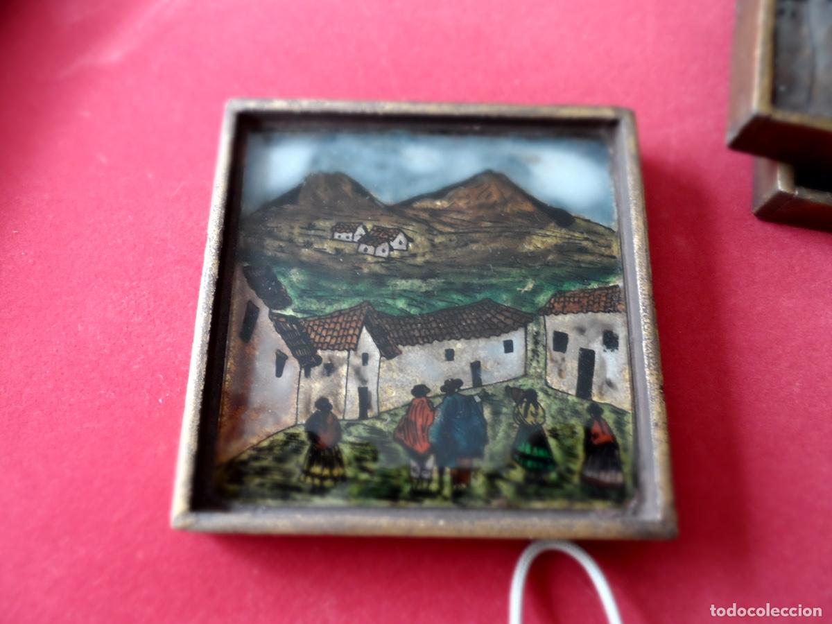 Arte: CUADRO PINTADO CRISTAL 11 X 11 CMS