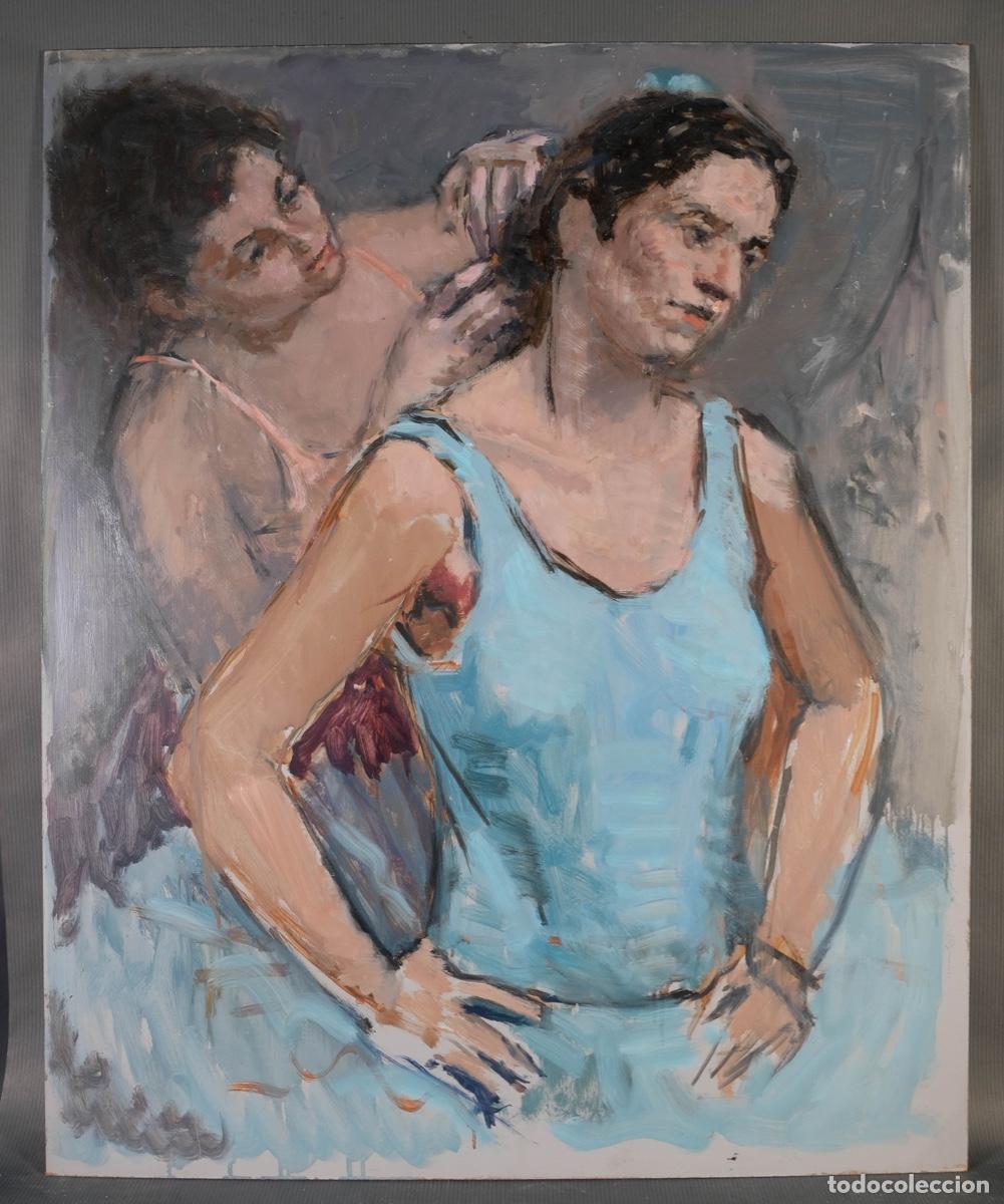 Arte: Ferran Andreu Planas &oacute;leo sobre t&aacute;blex Bailarinas - Foto 1