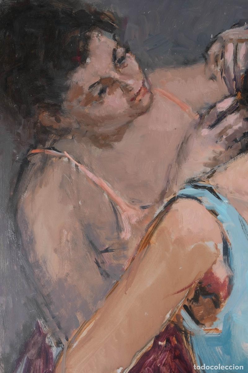 Arte: Ferran Andreu Planas &oacute;leo sobre t&aacute;blex Bailarinas - Foto 3