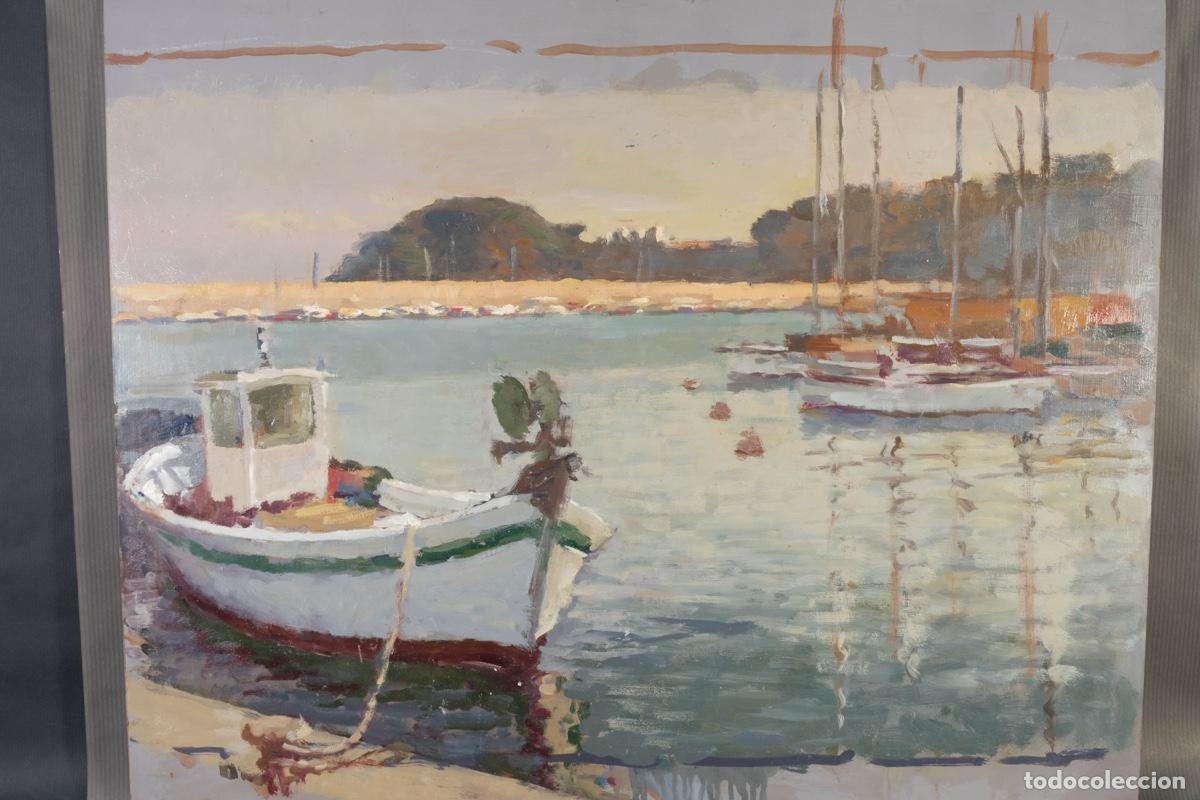 Arte: Ferran Andreu Planas Puerto con barcas - Foto 2