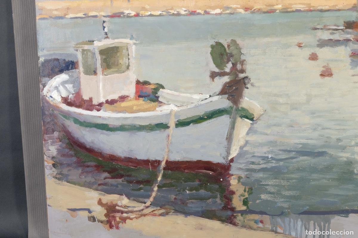 Arte: Ferran Andreu Planas Puerto con barcas - Foto 3