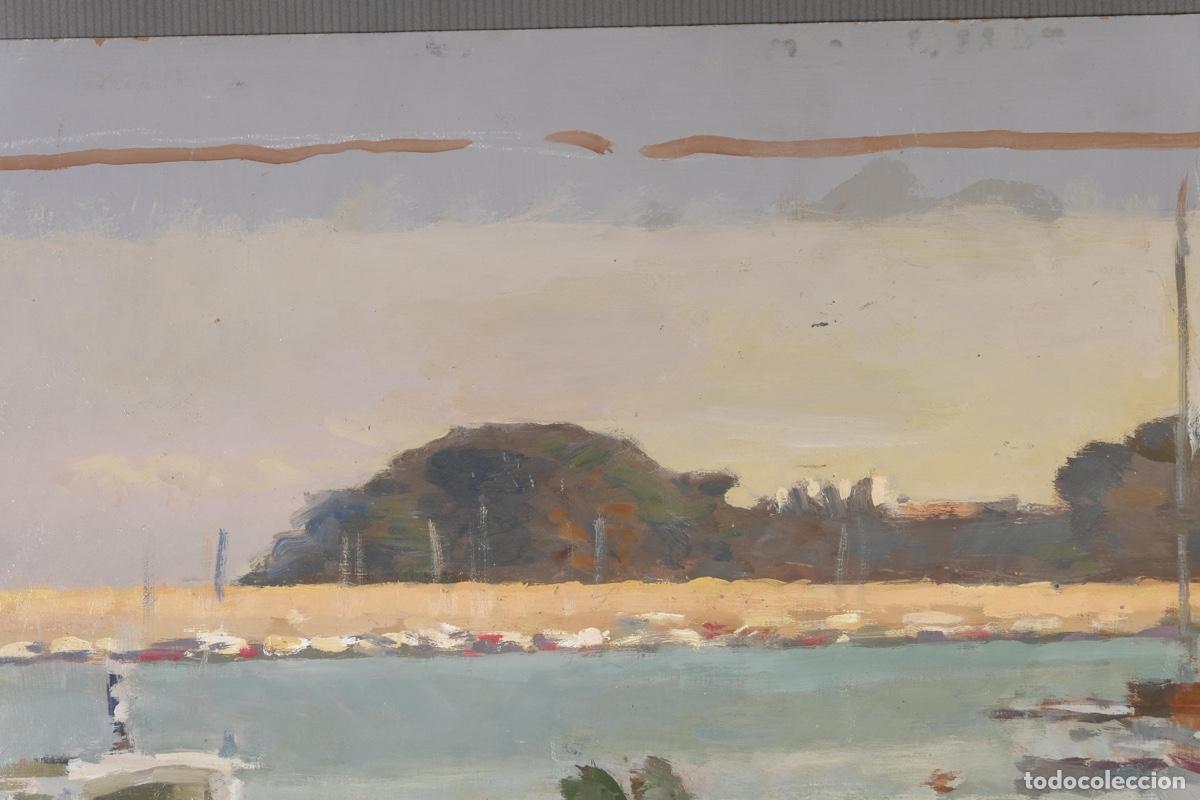 Arte: Ferran Andreu Planas Puerto con barcas - Foto 4