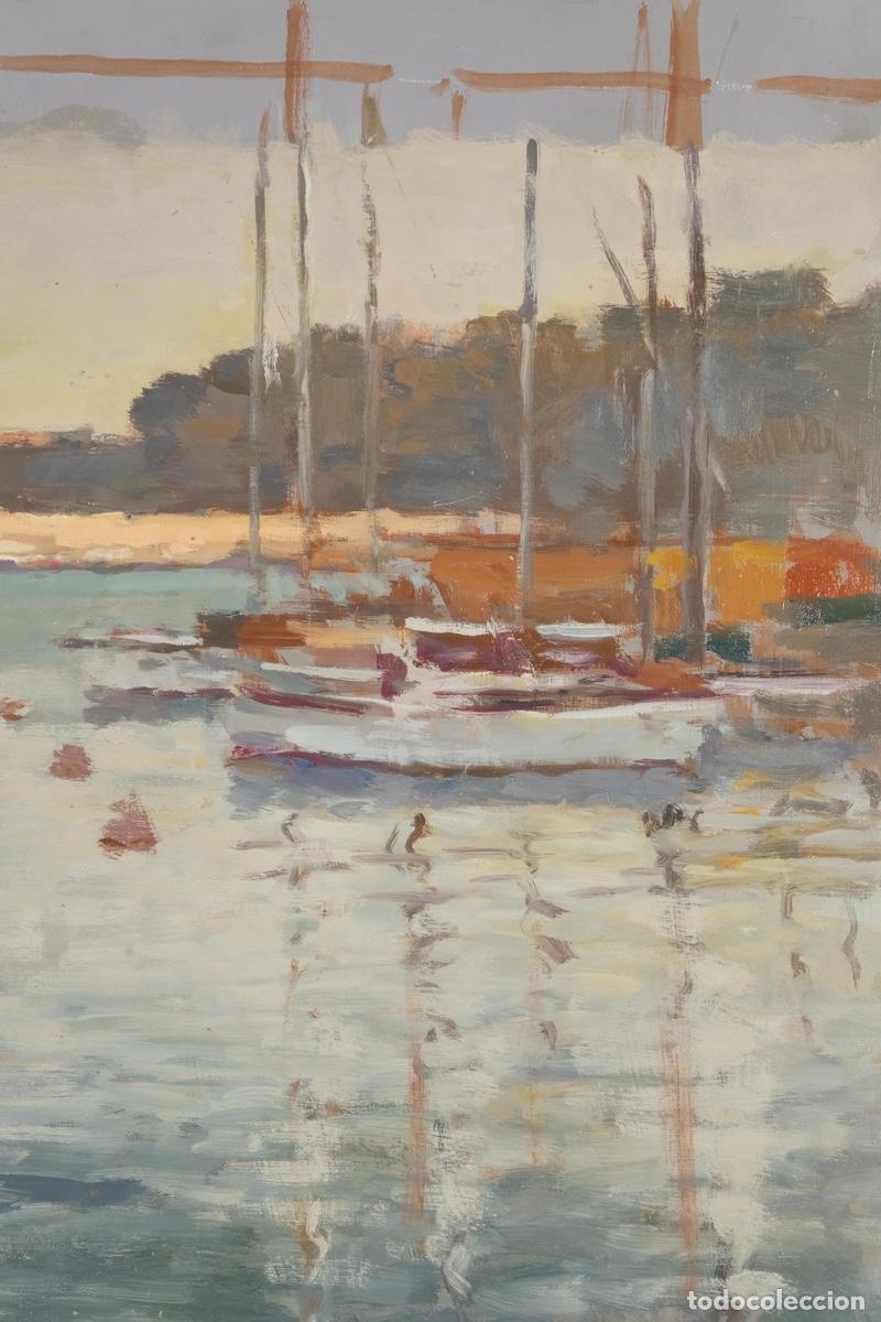 Arte: Ferran Andreu Planas Puerto con barcas - Foto 5