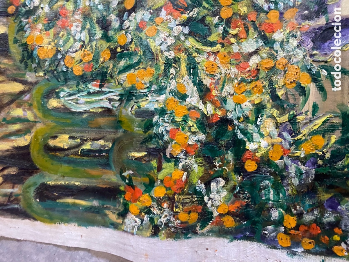 Arte: Antiguo &oacute;leo original - Foto 4