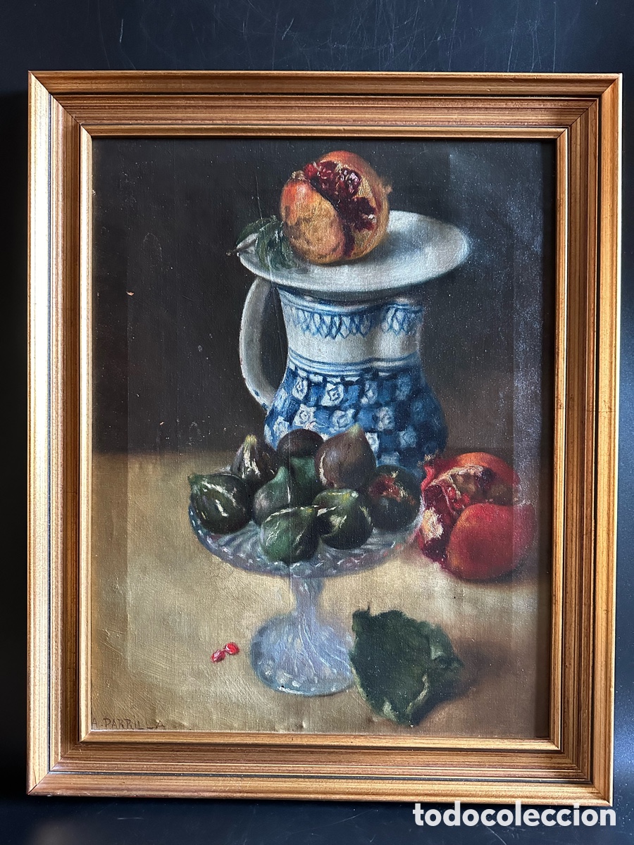 Arte: &Oacute;leo sobre lienzo - Bodeg&oacute;n - Adelardo Parrilla - Foto 4
