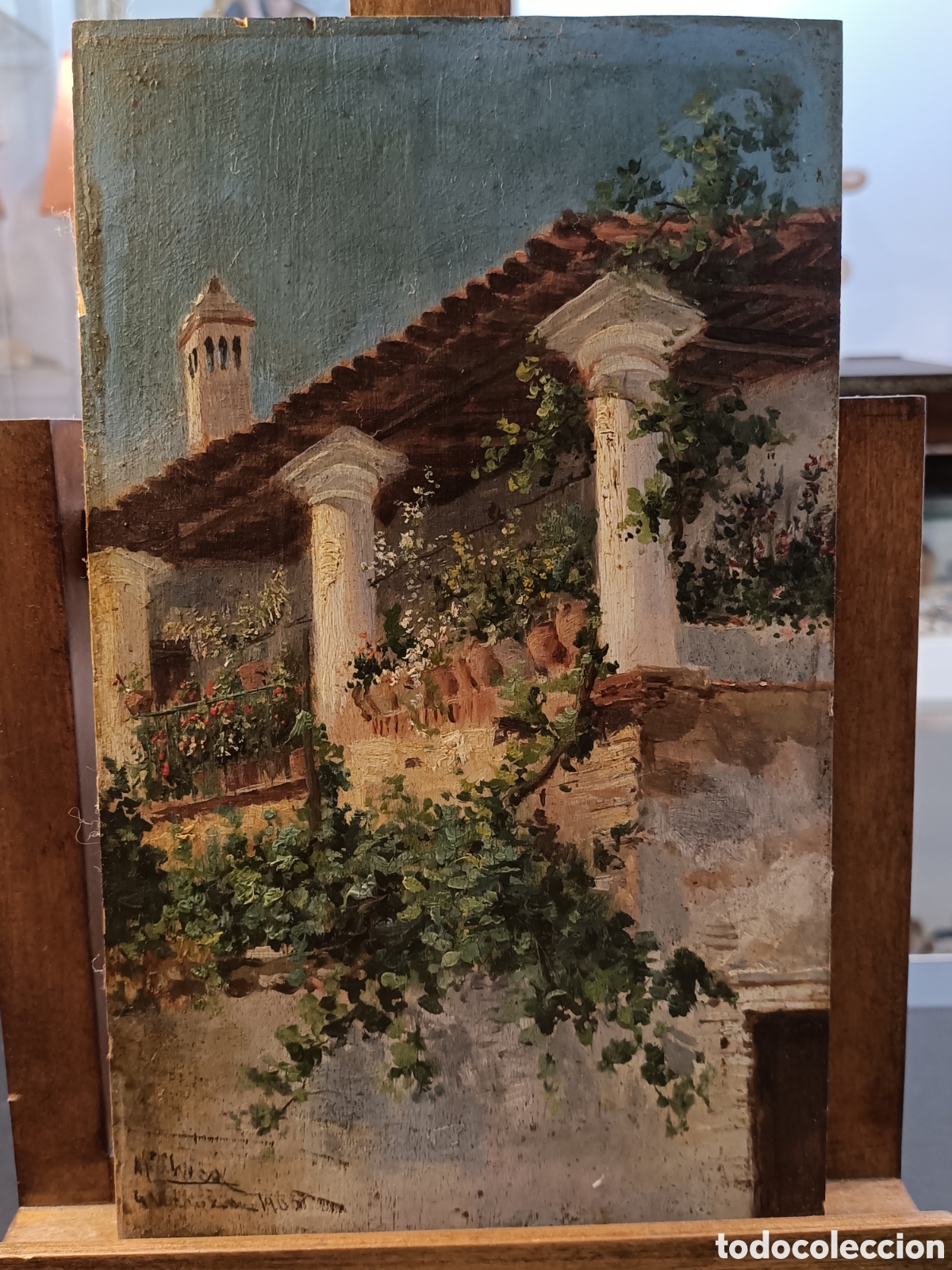 Arte: Oleo sobre tabla de M. Checa. - Foto 2