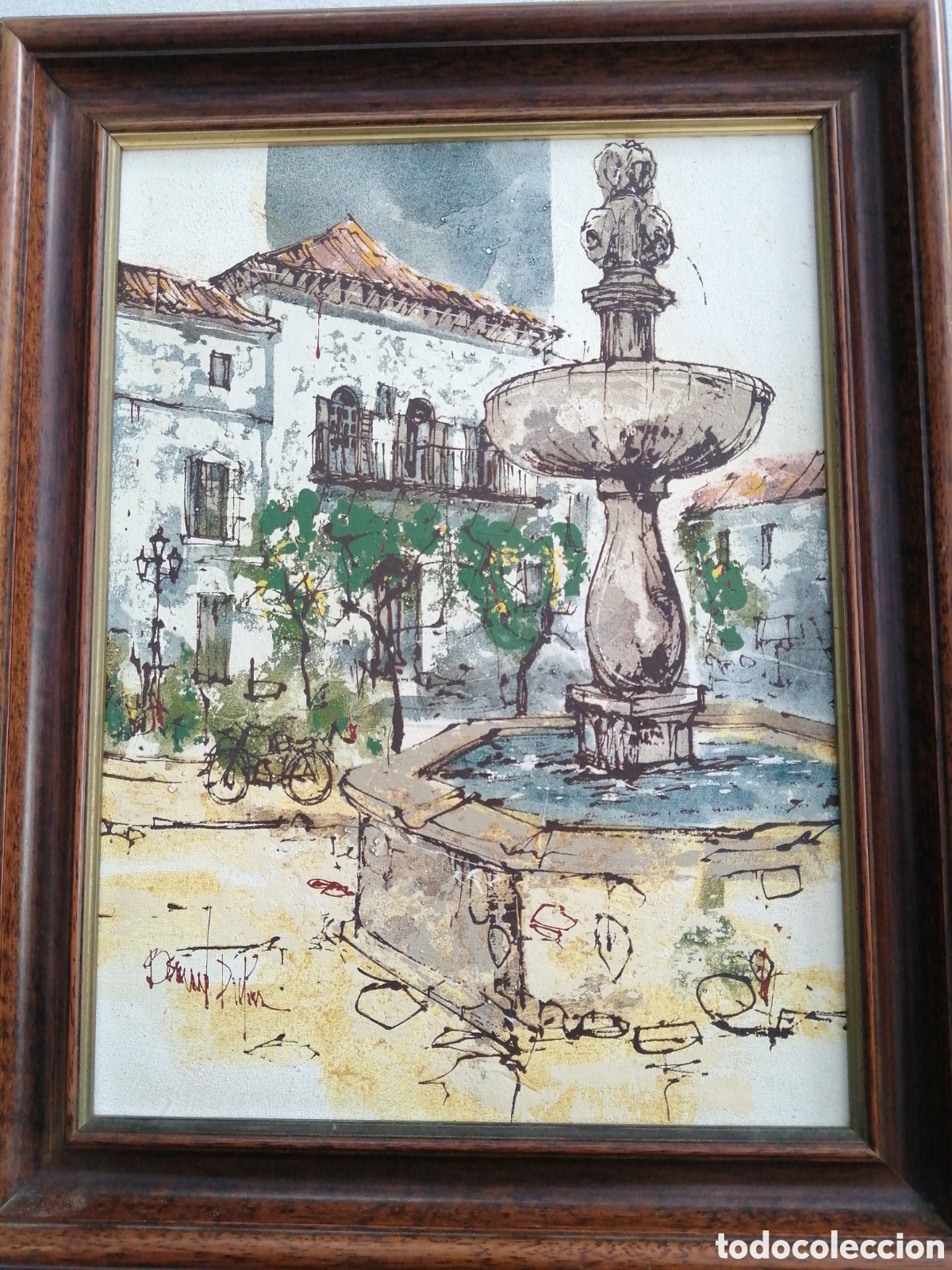 Arte: Bernard Dufour. &Oacute;leo sobre lienzo pegado a tablex - Foto 2