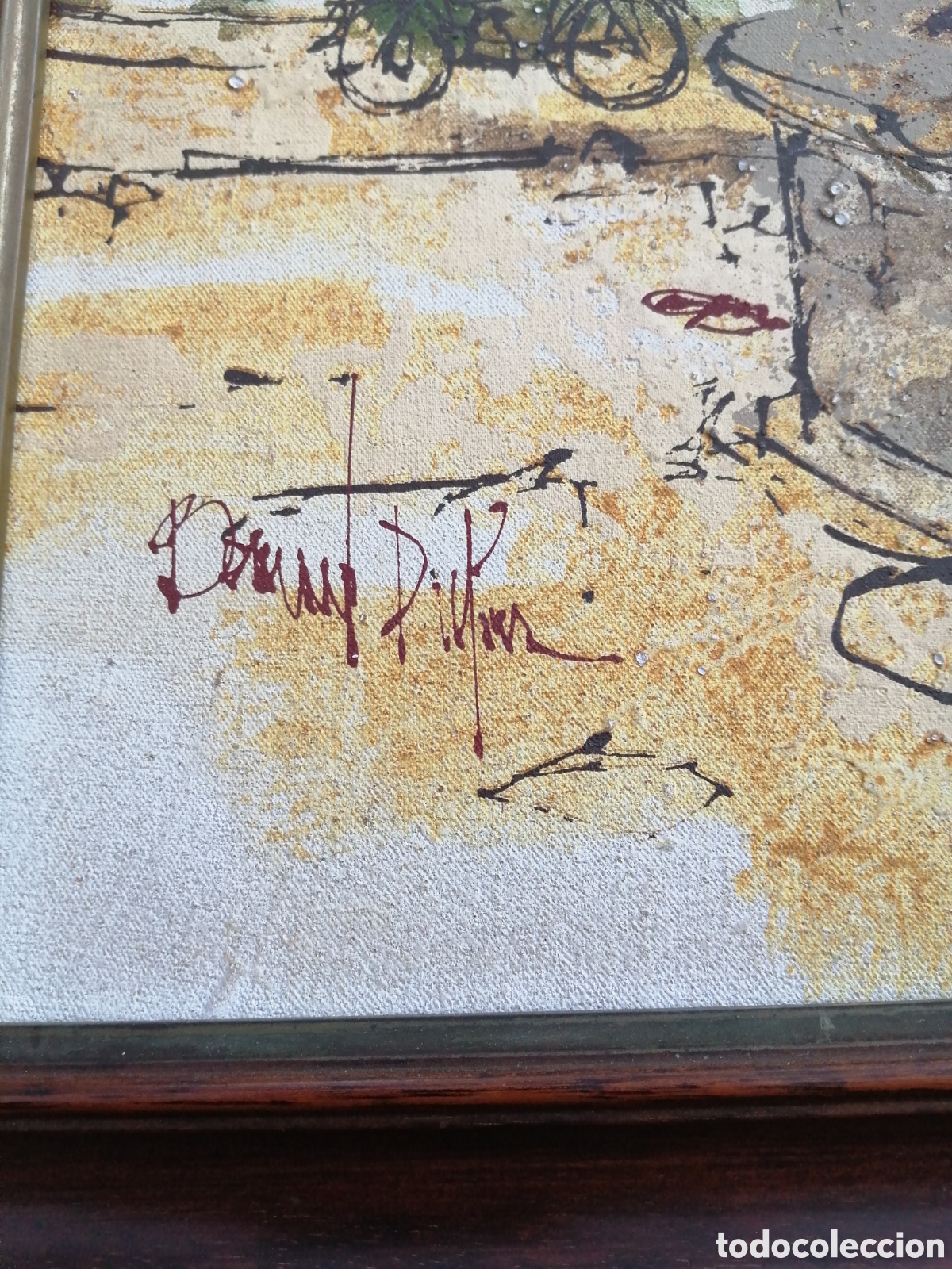 Arte: Bernard Dufour. &Oacute;leo sobre lienzo pegado a tablex - Foto 3