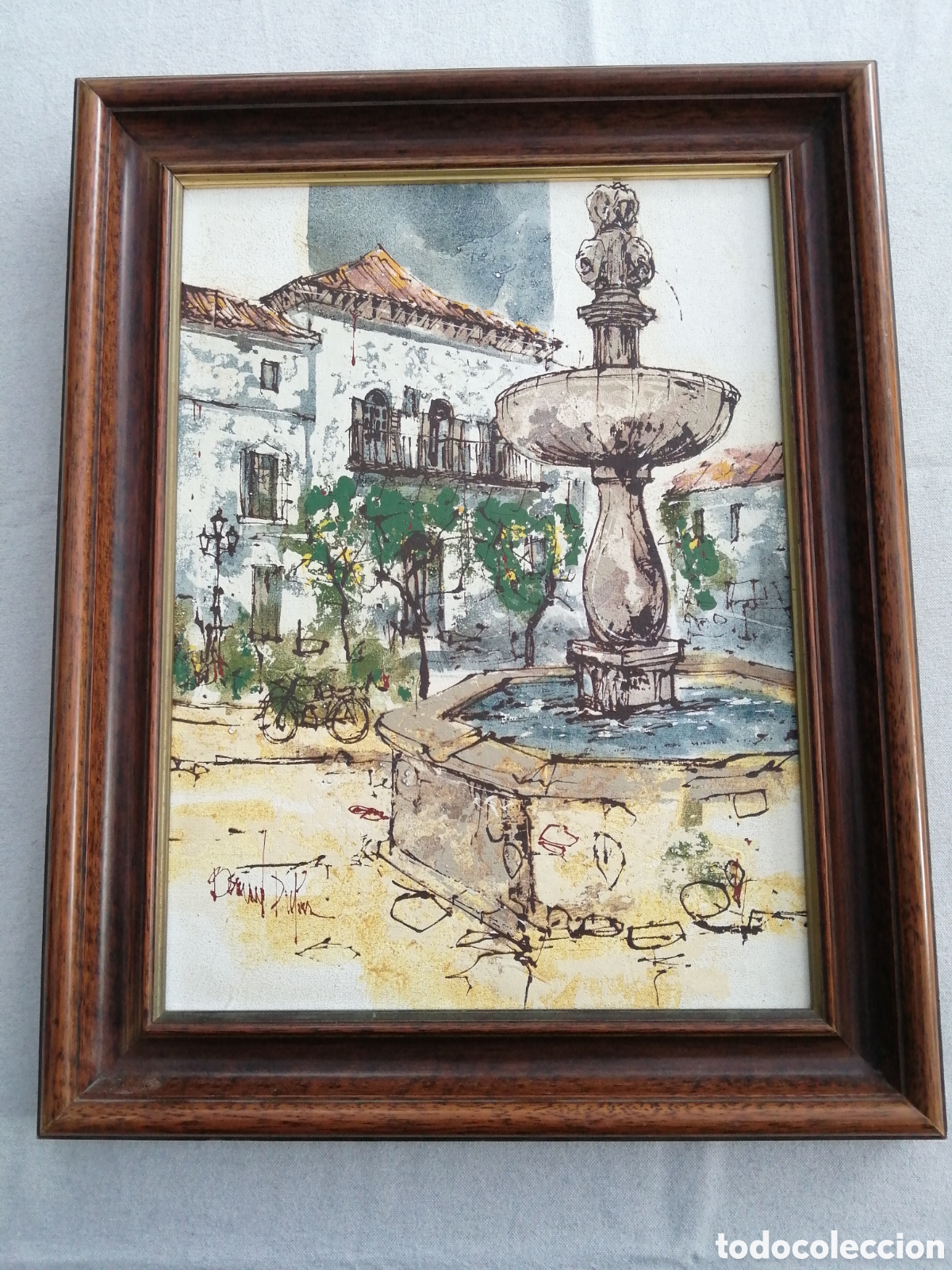 Arte: Bernard Dufour. &Oacute;leo sobre lienzo pegado a tablex - Foto 1