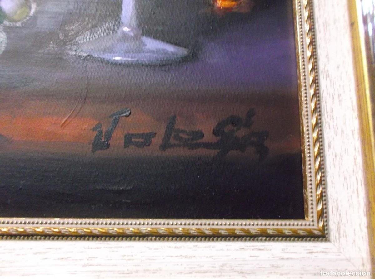 Arte: OLEO SOBRE LIENZO - BODEGON - AUTOR JOLOGA. - Foto 3