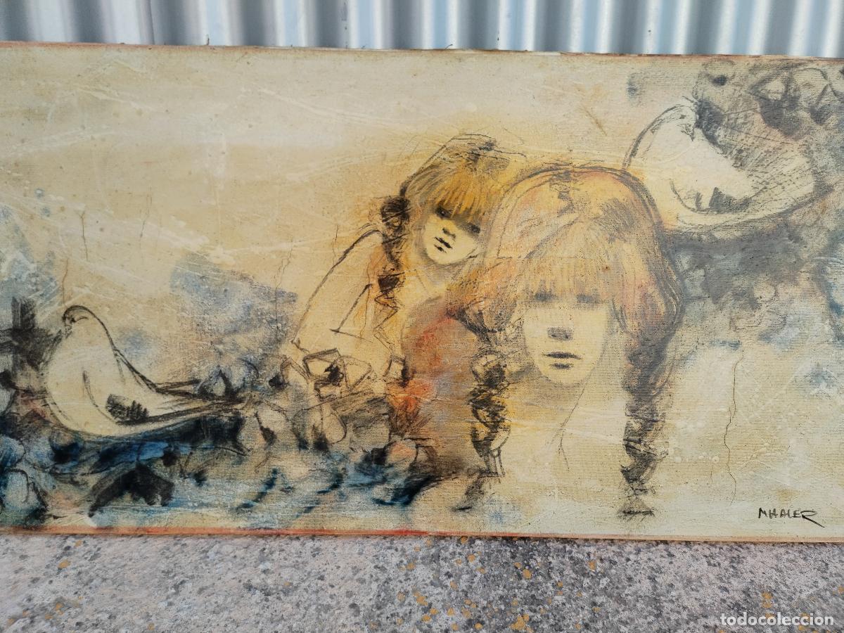 Art: cuadro acrilico firmado maaler