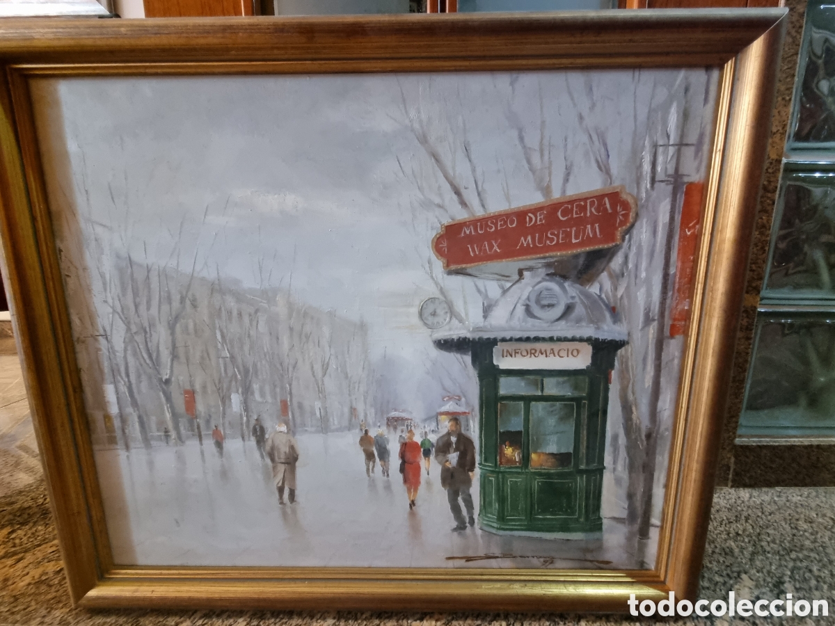 Arte: &Oacute;leo sobre Lienzo paisaje - Foto 1