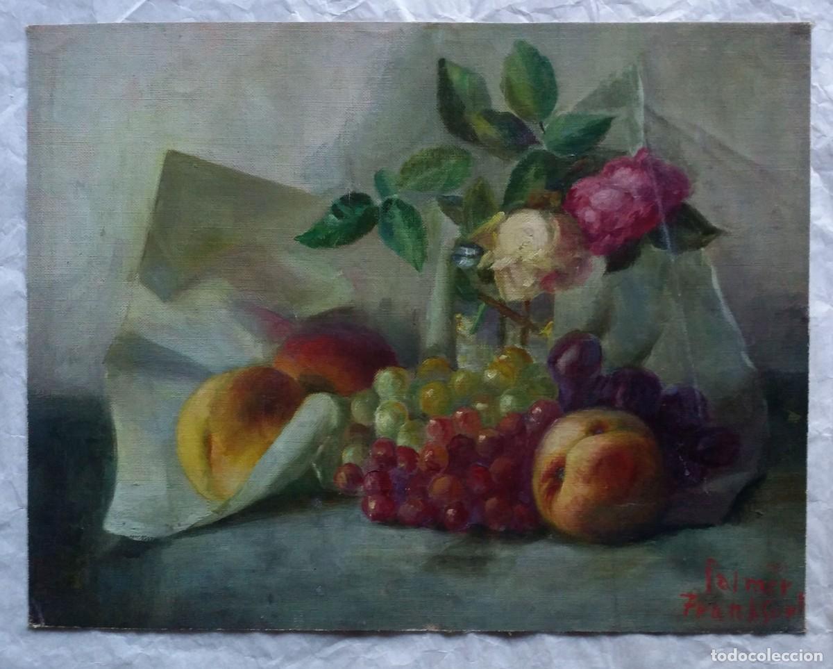 Arte: Palmer, bodeg&oacute;n, &oacute;leo sobre lienzo - Foto 1