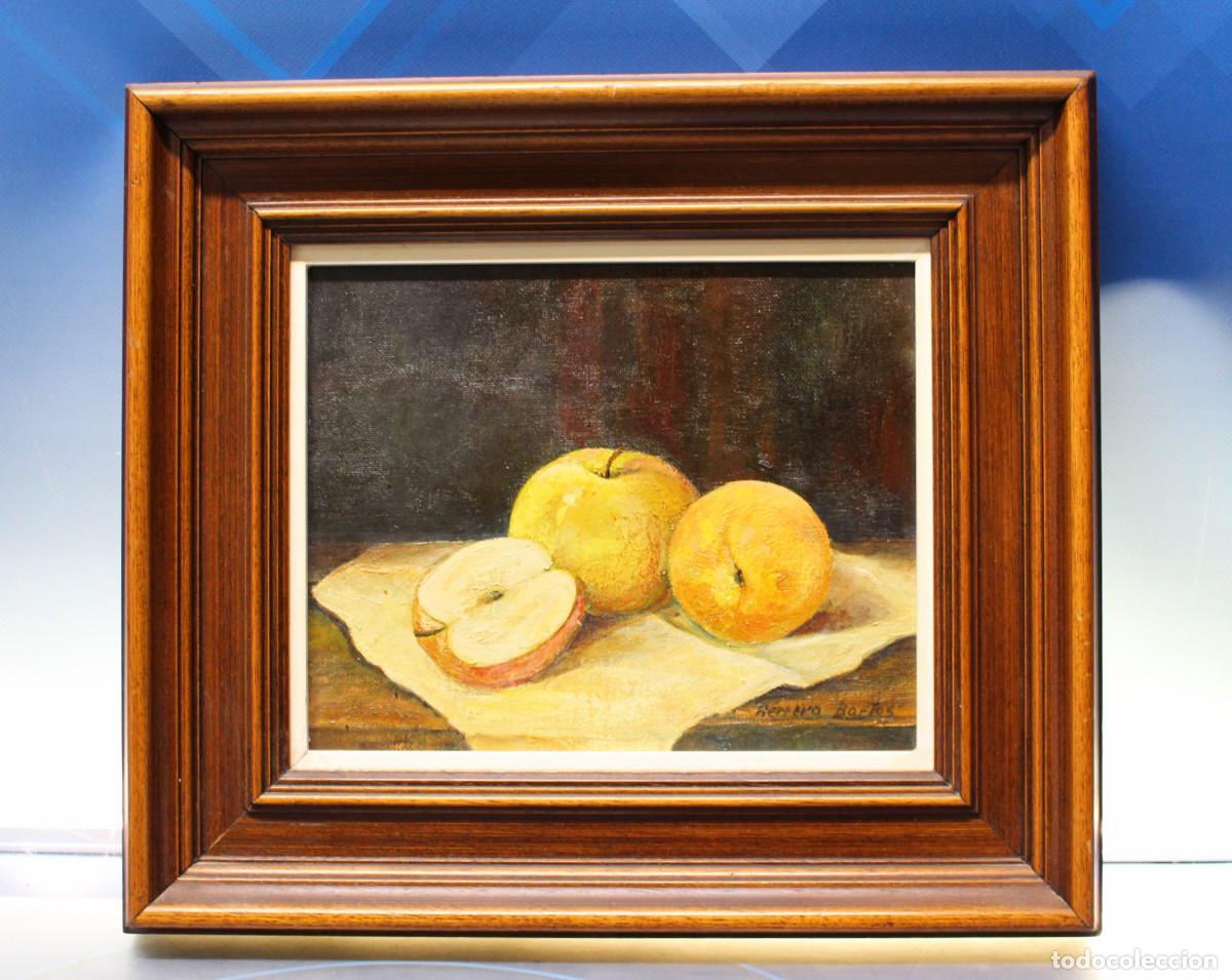 Arte: Bodeg&oacute;n, &oacute;leo sobre tabla. Herrero Bartos? - Foto 1