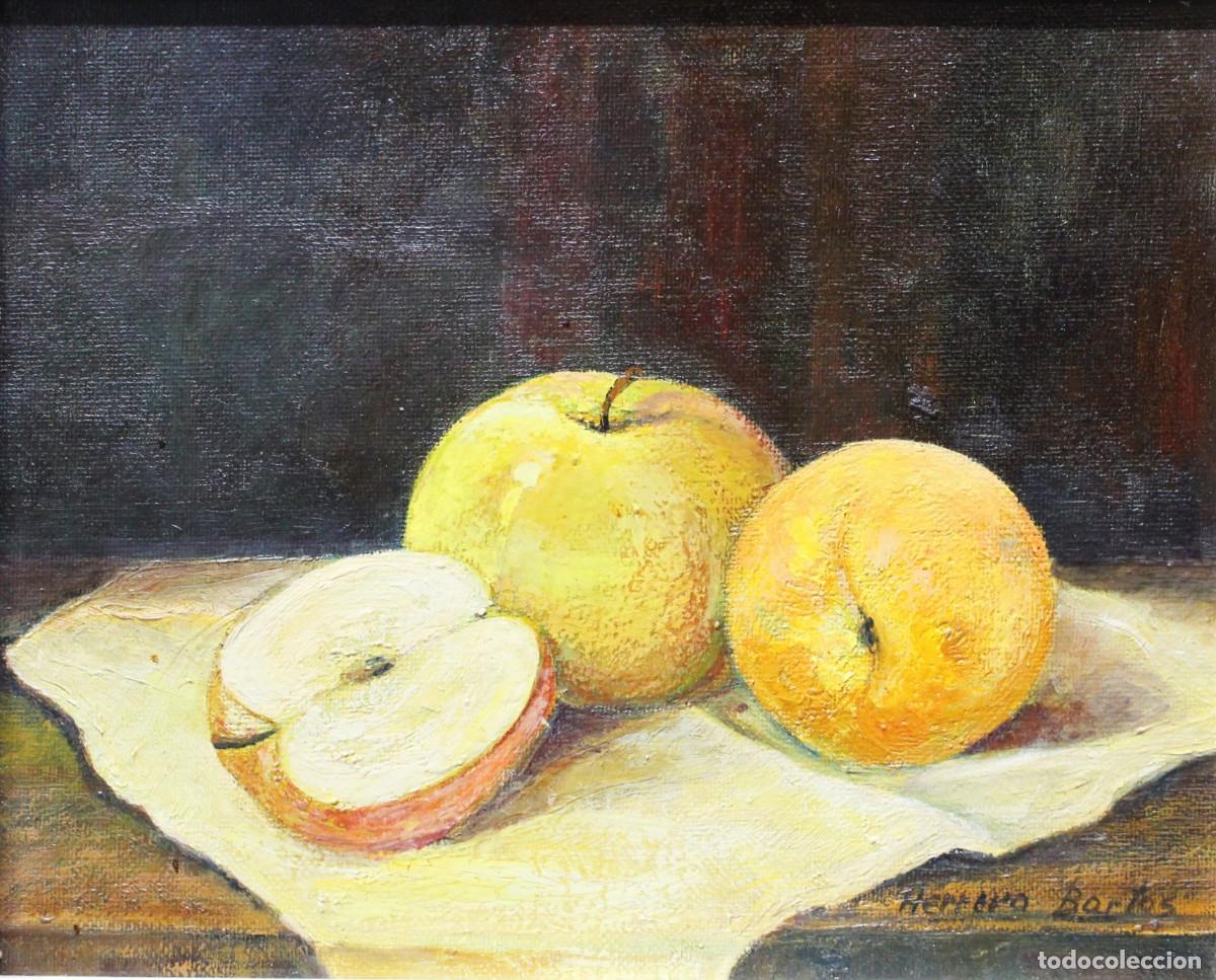 Arte: Bodeg&oacute;n, &oacute;leo sobre tabla. Herrero Bartos? - Foto 3