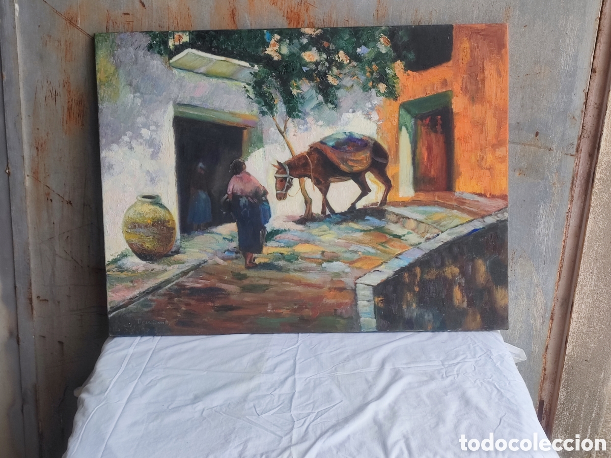 Kunst: Cuadro pintado sobre lienzo medidas 80x61