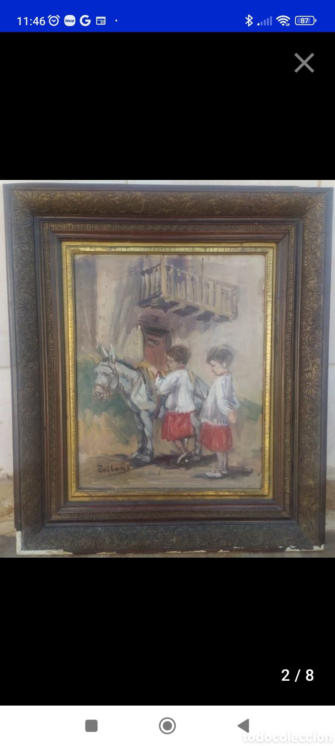 Arte: Cuadro antiguo firmado. - Foto 1