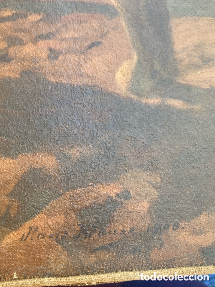 Arte: Hans Krause 1908 oleo sobre lienzo - Foto 4