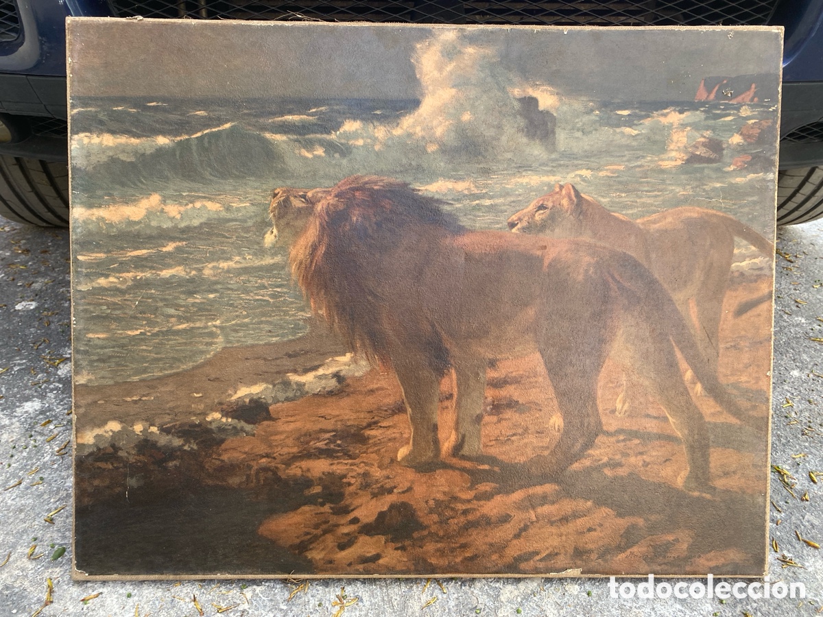 Arte: Hans Krause 1908 oleo sobre lienzo - Foto 1