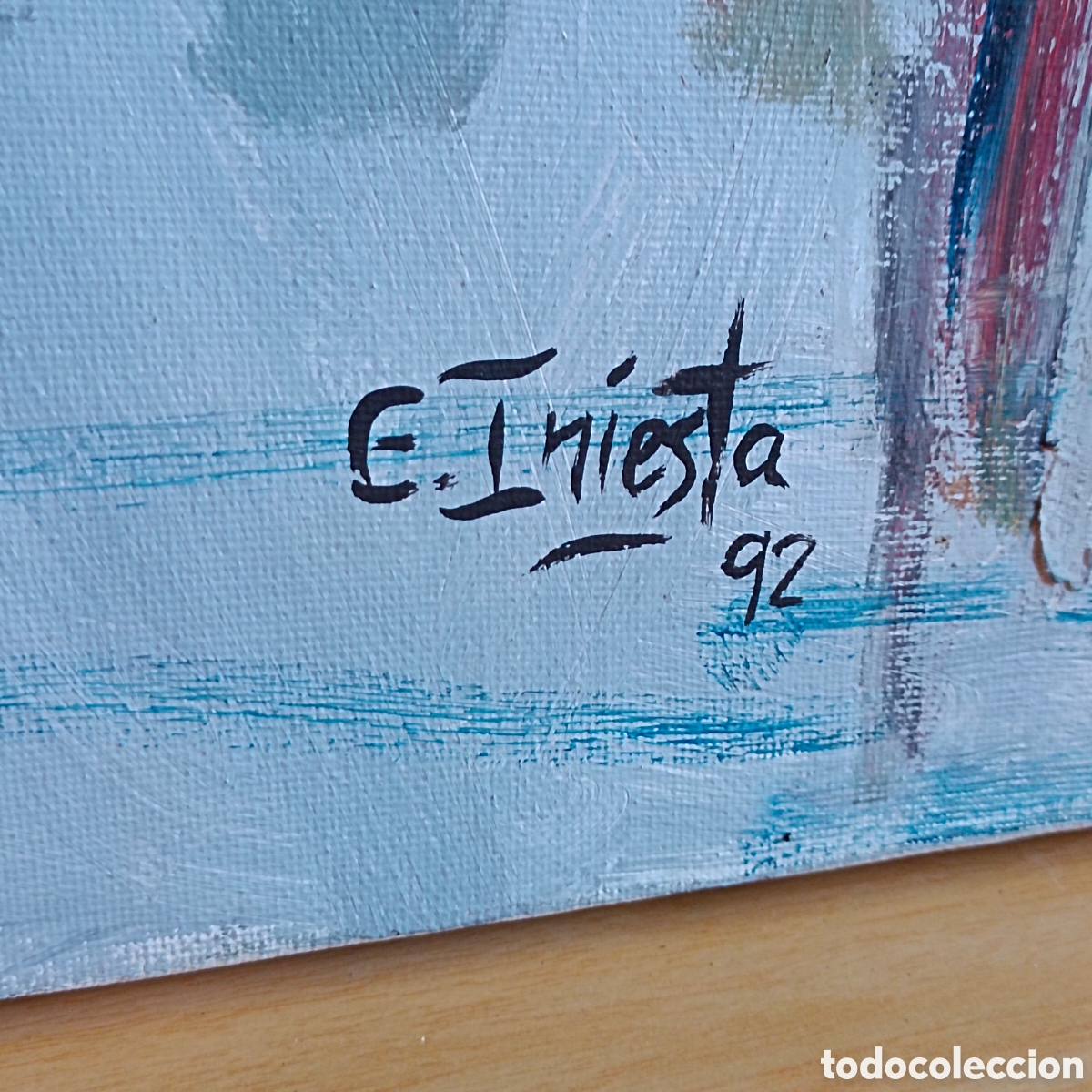 Arte: Bodeg&oacute;n oleo E INIESTA 92 - Foto 2