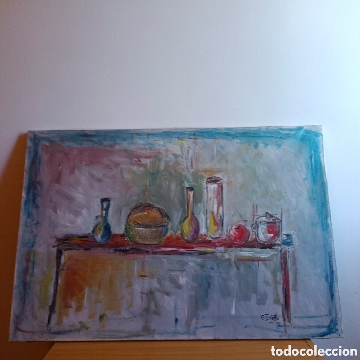 Arte: Bodeg&oacute;n oleo E INIESTA 92 - Foto 1