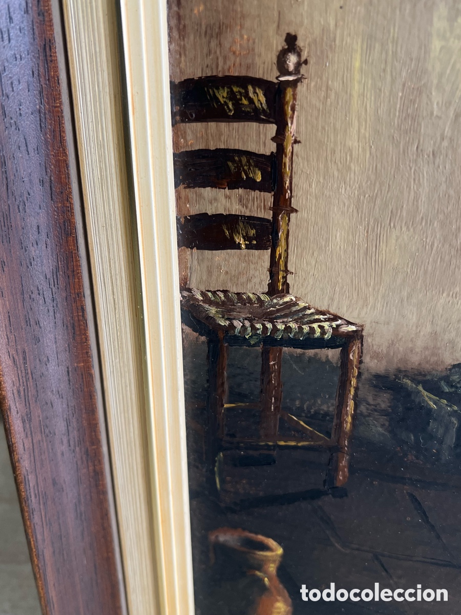 Arte: &Oacute;leo sobre tabla por identificar - Foto 8