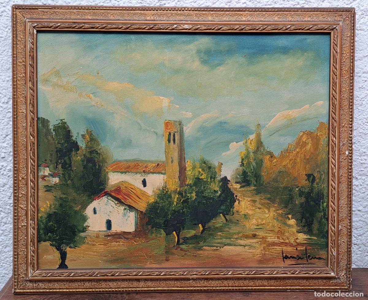 Arte: &Oacute;LEO SOBRE TABLA FIRMADO - Foto 2