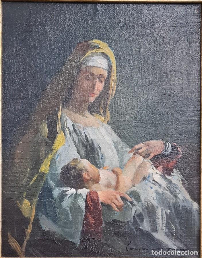 Arte: Oleo Maternidad Jose Casanova Lujan - Foto 2
