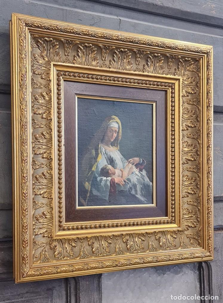 Arte: Oleo Maternidad Jose Casanova Lujan - Foto 3