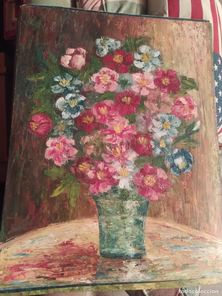 Kunst: Mar&iacute;a Est&eacute;vez Alonso - Vigo..oleo a esp&aacute;tula - cartulina..50 x 65 cm. firmado..arte gallego in&eacute;dito.
