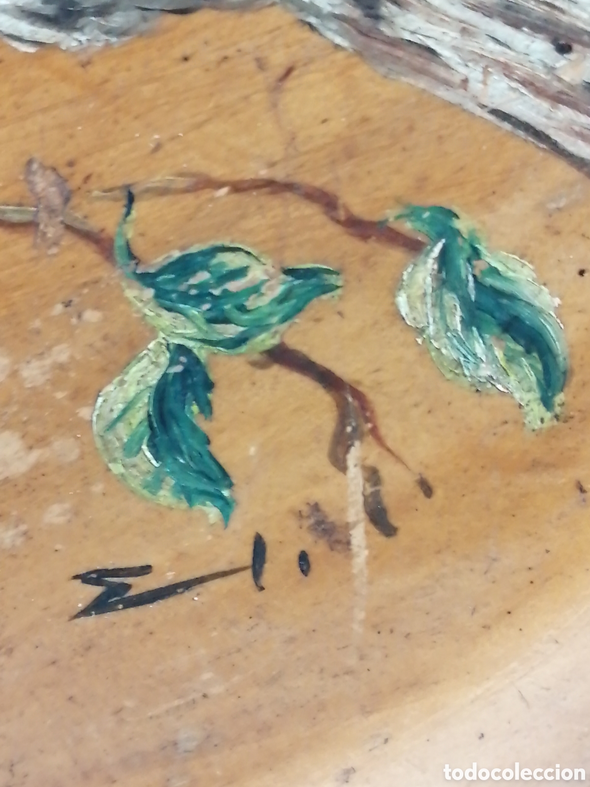 Arte: Gorri&oacute;n. &Oacute;leo sobre madera. Autor a identificar - Foto 3