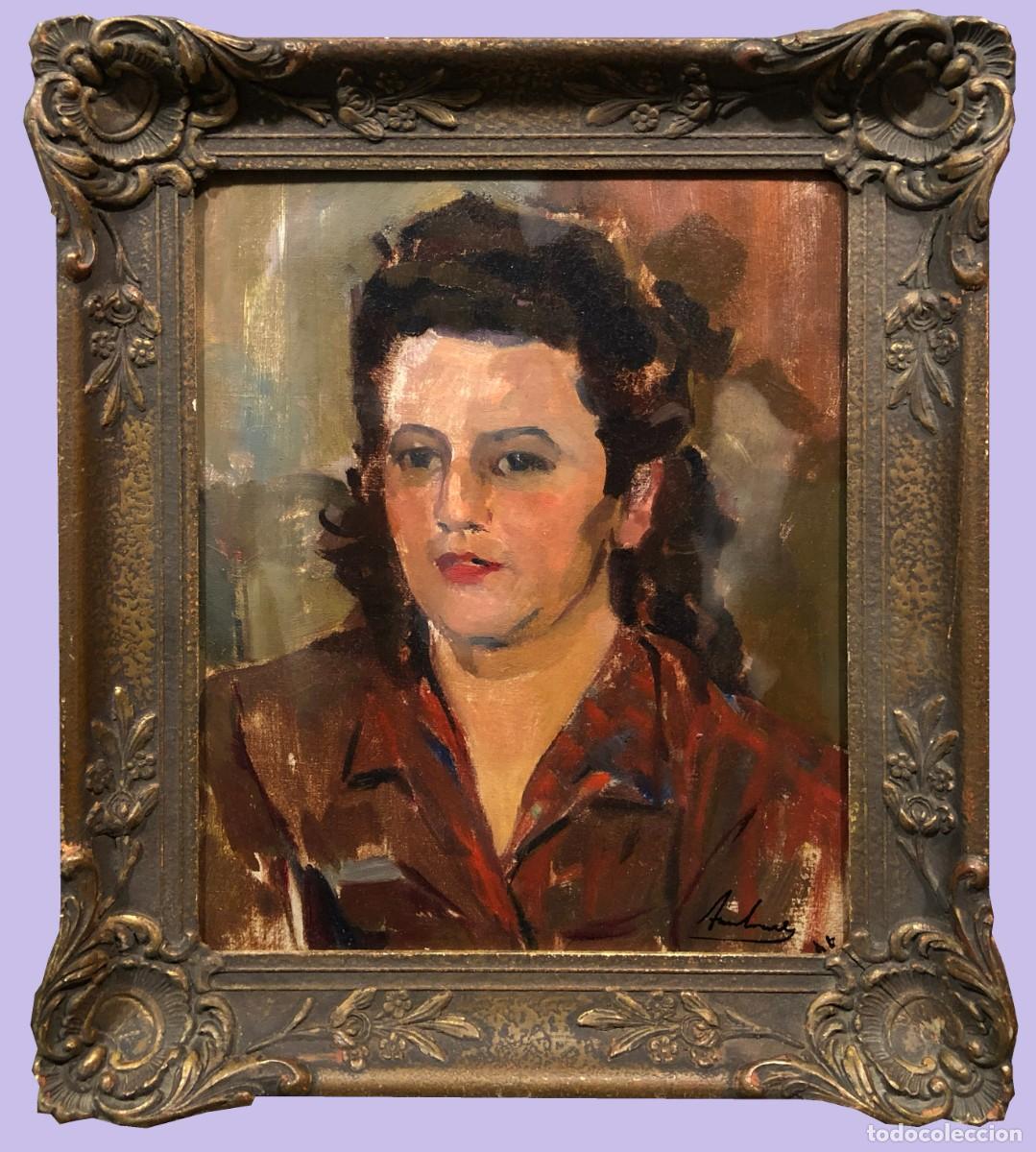 Arte: interesante retrato de dama - Foto 1