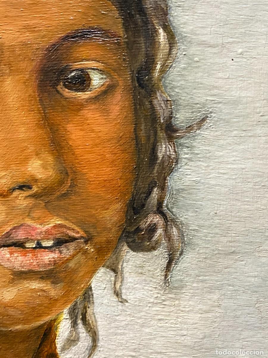 Arte: RETRATO DE GITANILLA CON MANTON - Foto 8