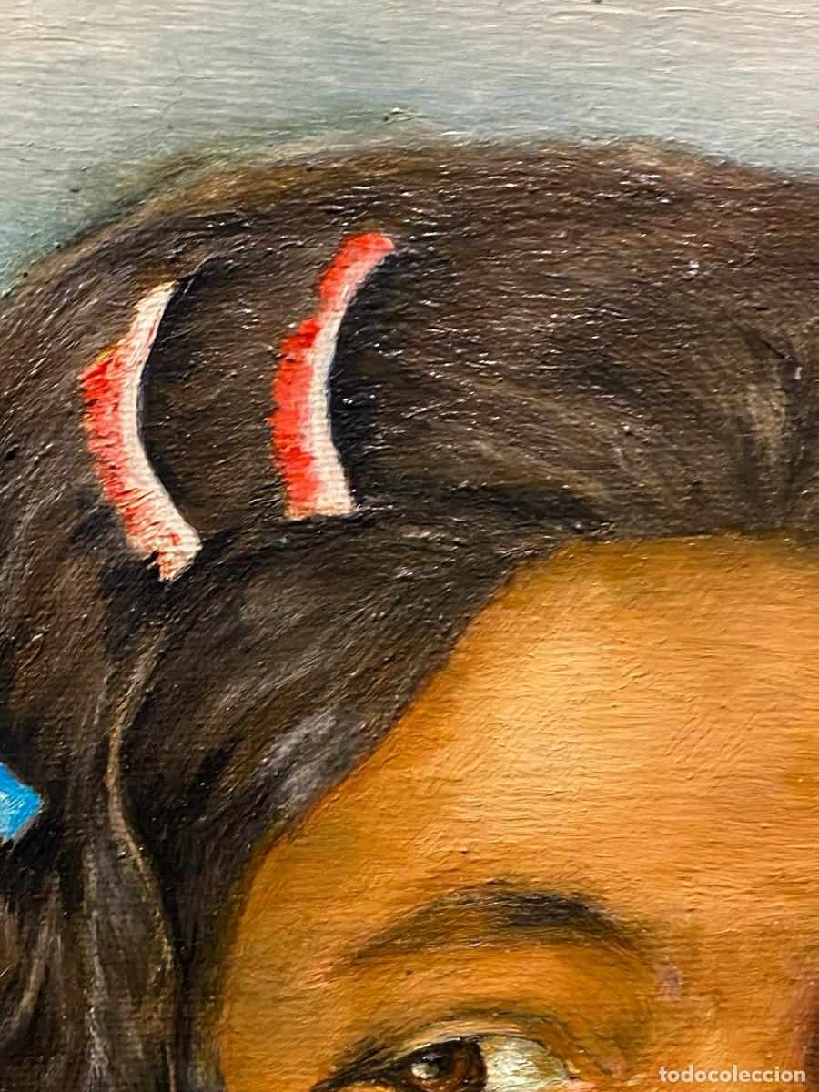 Arte: RETRATO DE GITANILLA CON MANTON - Foto 10